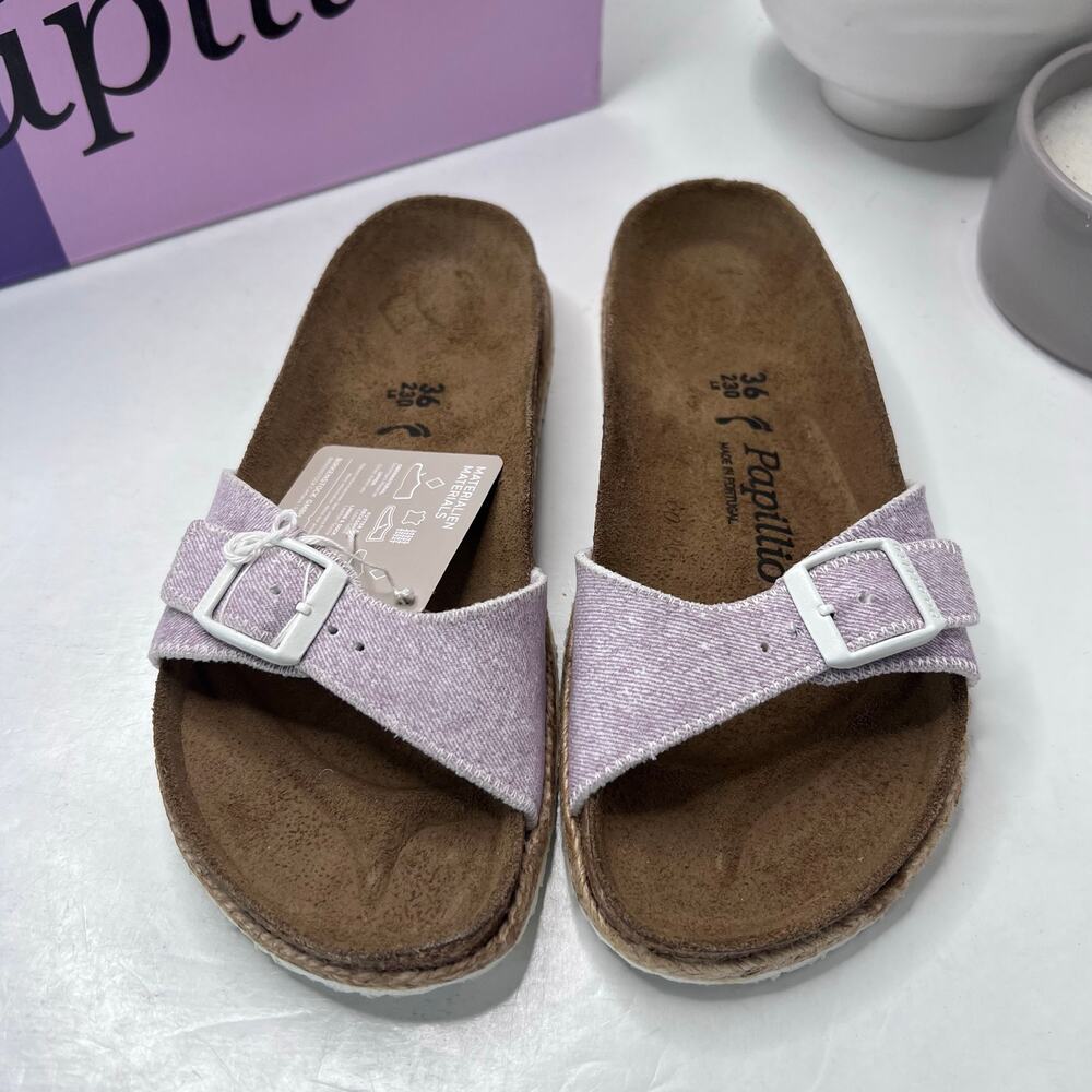Papillio by Birkenstock Madrid PAP Sandals Beach Purple Women 5/EU 36 NWB Narrow